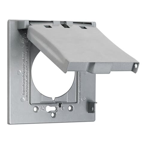 electrical box cover with wire hole|exterior outlet boxes and covers.